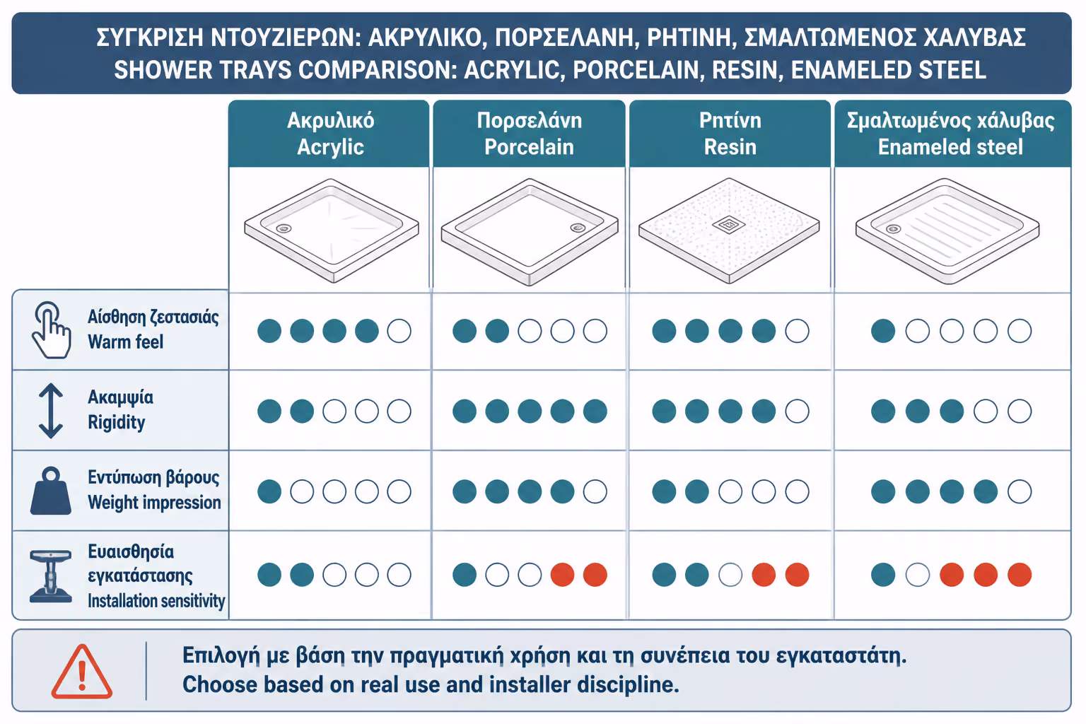 Εικονογράφηση για 2. Ακρυλικές βάσεις: οικονομικές, ζεστές στο πάτημα, αλλά θέλουν σωστή στήριξη