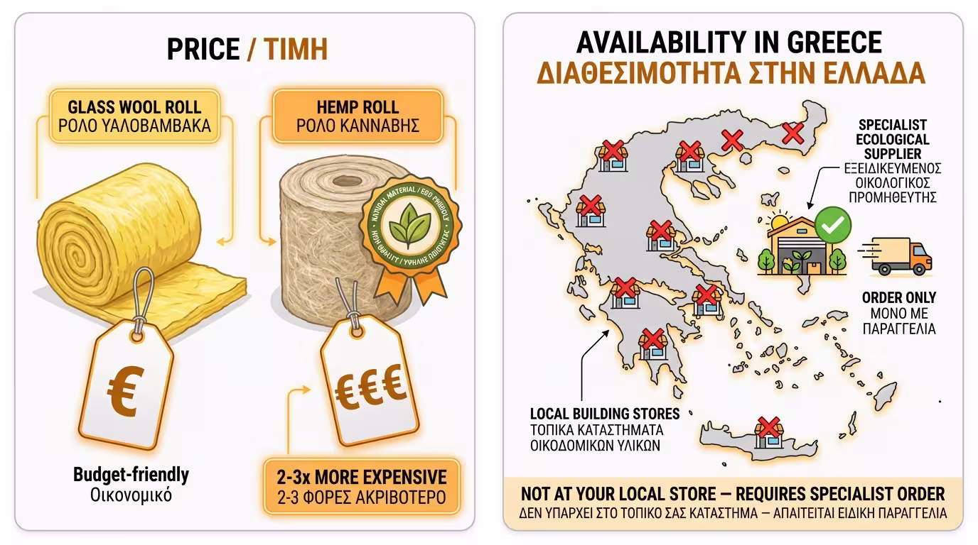 Κόστος και διαθεσιμότητα κάνναβης και μαλλιού στην Ελλάδα