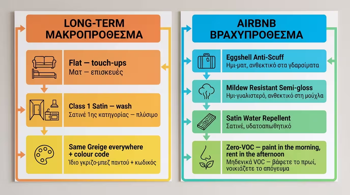 Infographic: Δύο αλγόριθμοι - ένας για μακροχρόνια μίσθωση, ένας για Airbnb