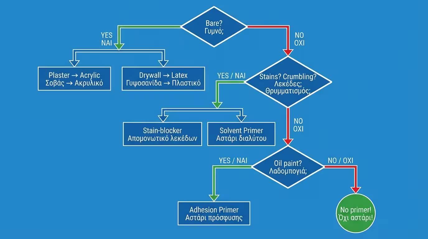 Infographic: Αλγόριθμος 3 βημάτων για την επιλογή του σωστού ασταριού εσωτερικών χώρων