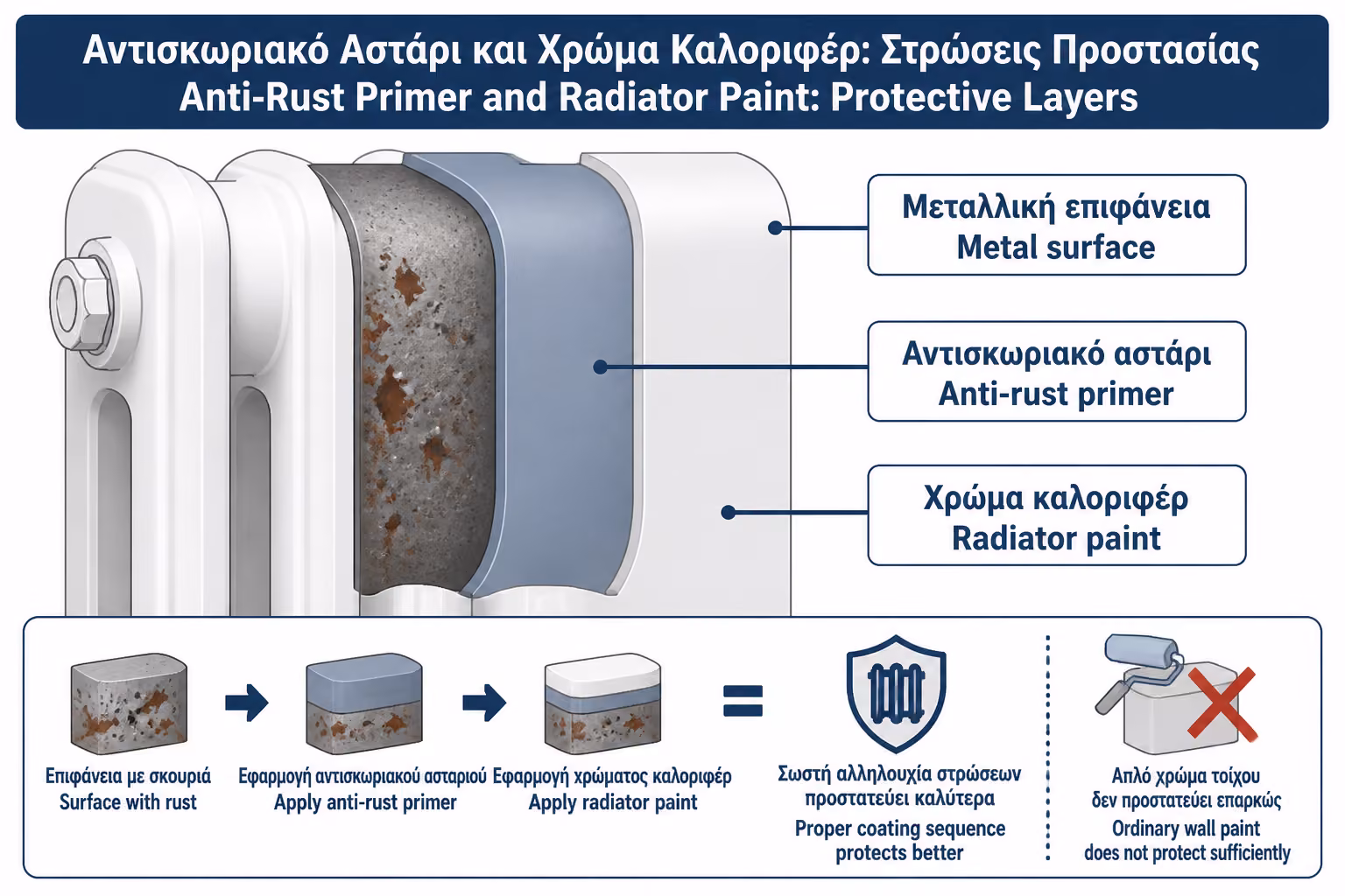 Εικονογράφηση για 10. Αντισκωριακό αστάρι: πότε χρειάζεται και τι κάνει