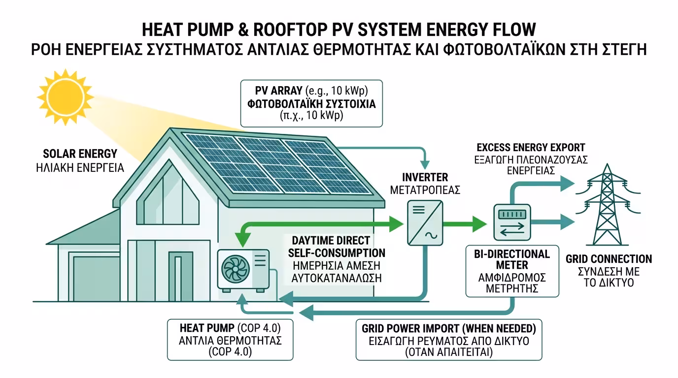 Αντλία θερμότητας και φωτοβολταϊκά - το τέλειο ζευγάρι ενεργειακής ανεξαρτησίας