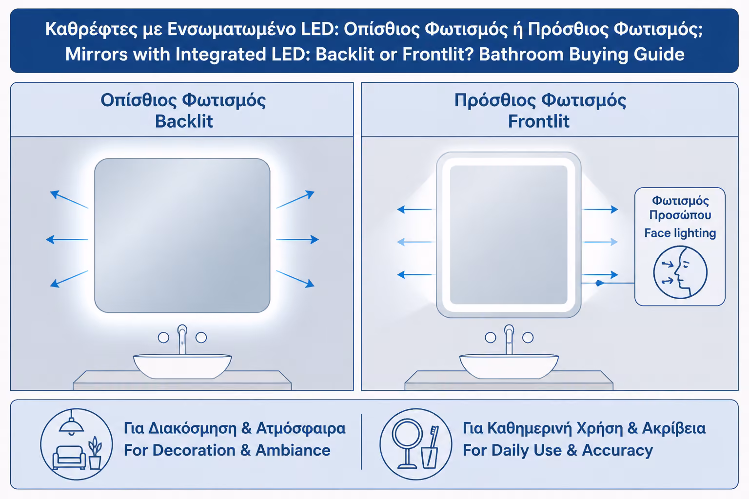 Εικονογράφηση για 5. Backlit vs Frontlit: η βασική σύγκριση