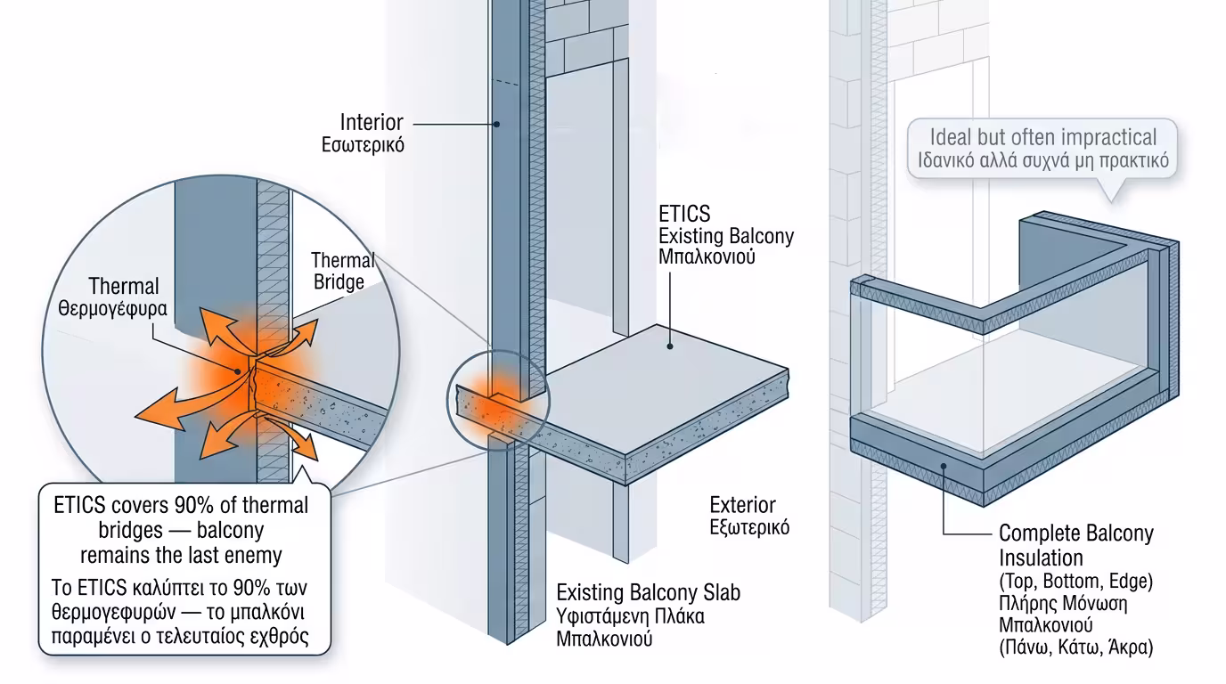 Μπαλκόνια - τελευταίος εχθρός στο ETICS