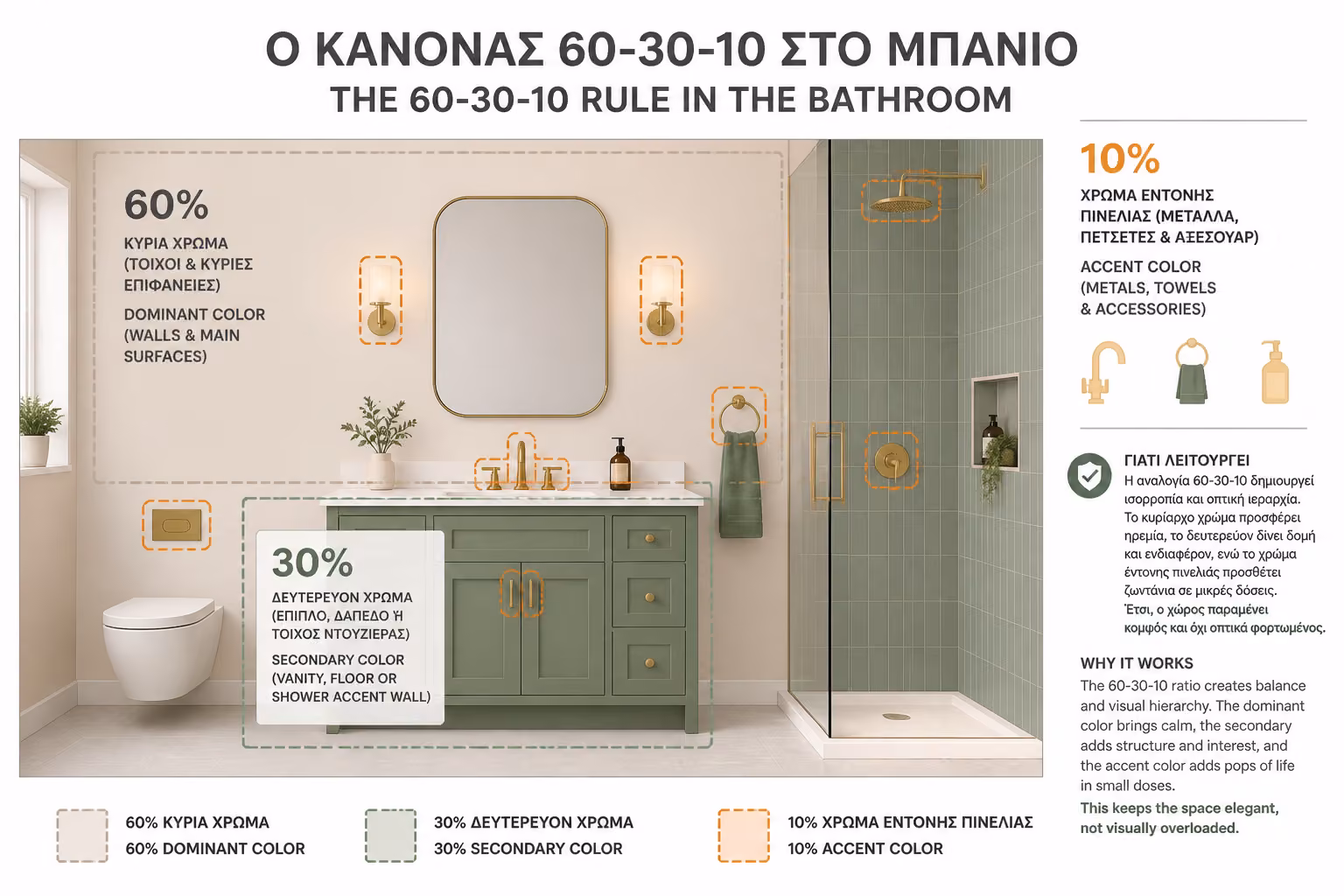 Εικονογράφηση για 1. Τι είναι ο Κανόνας 60-30-10;