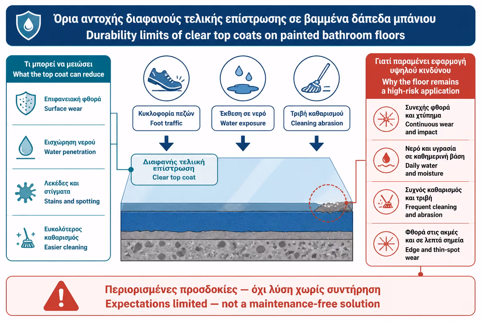 Εικονογράφηση για 11. Top coat σε δάπεδο μπάνιου