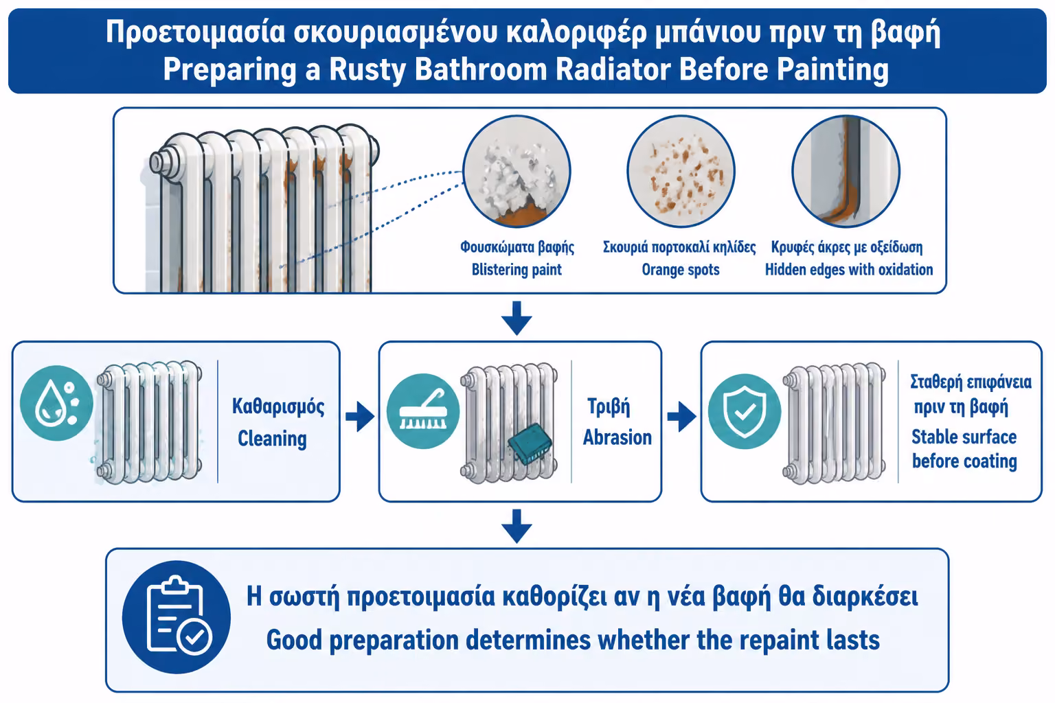 Εικονογράφηση για 9. Προετοιμασία επιφάνειας: το στάδιο που δεν πρέπει να παραλείψετε