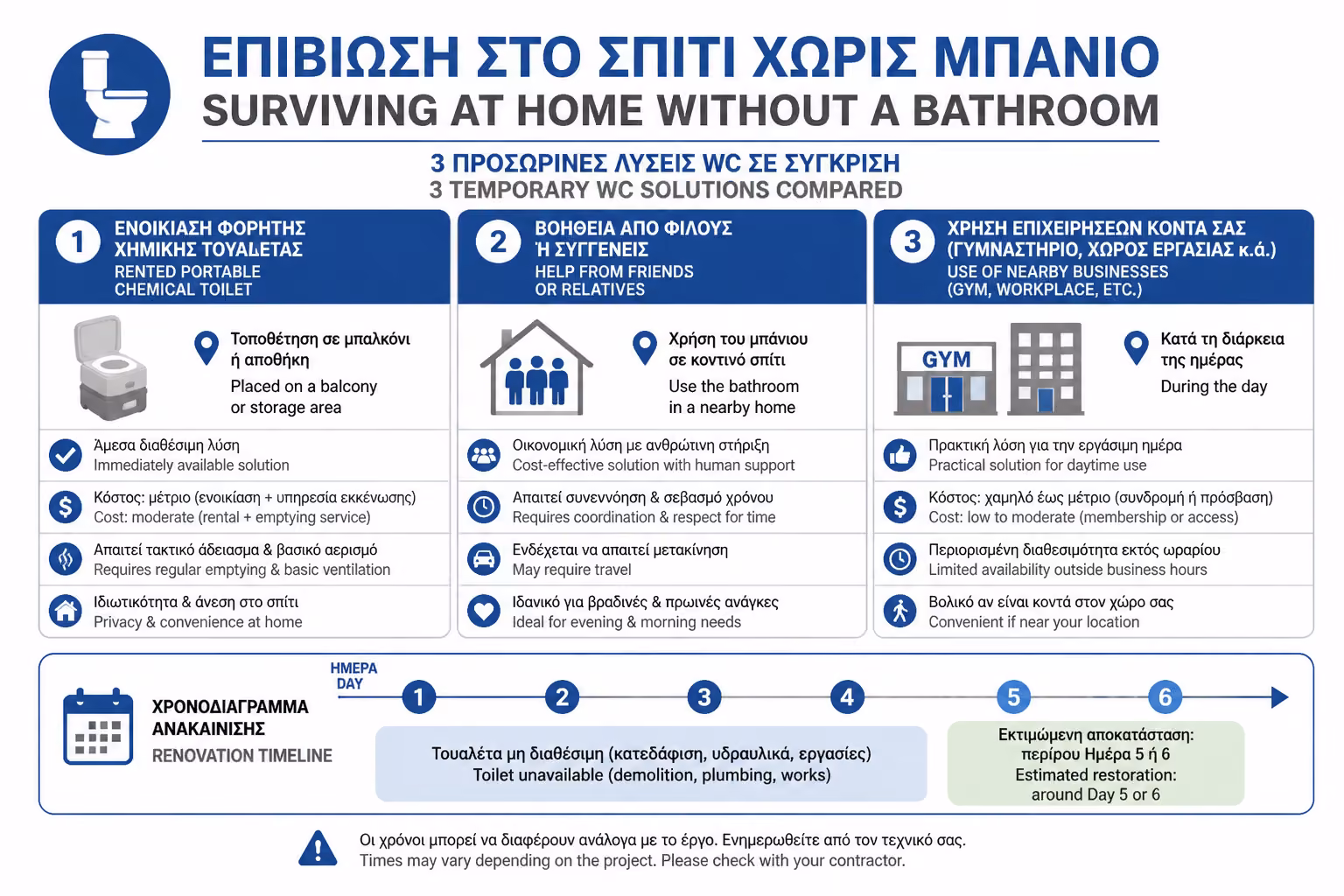 Εικονογράφηση για 1. Το Μεγάλο Πρόβλημα: Τι κάνουμε με το WC;