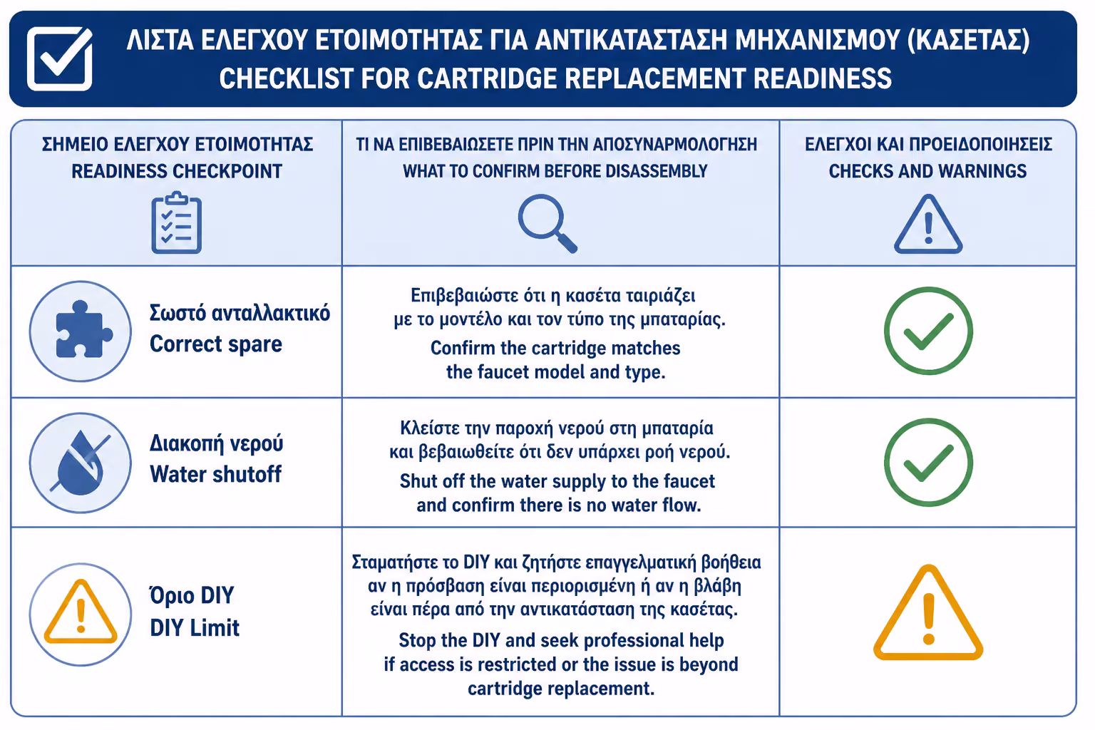 Εικονογράφηση για 20. Πρακτικό checklist πριν αλλάξετε cartridge