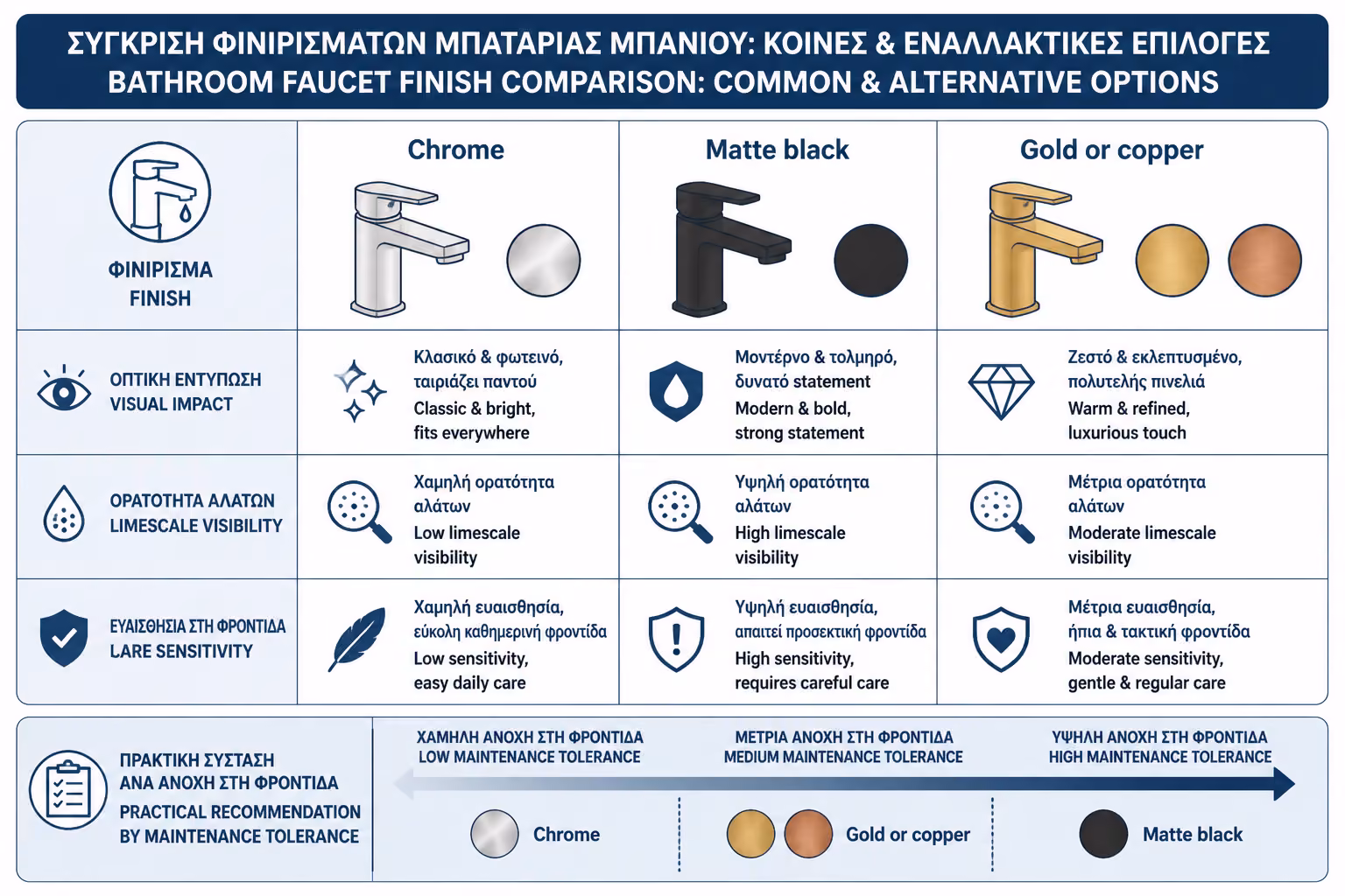 Εικονογράφηση για 5. Chrome vs μαύρο/χρυσό/χάλκινο: η πρακτική σύγκριση