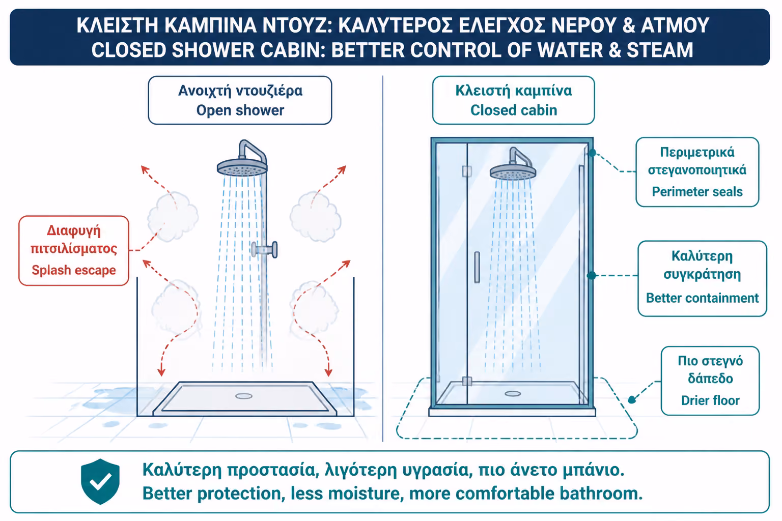 Εικονογράφηση για 6. Πλεονεκτήματα κλειστής καμπίνας
