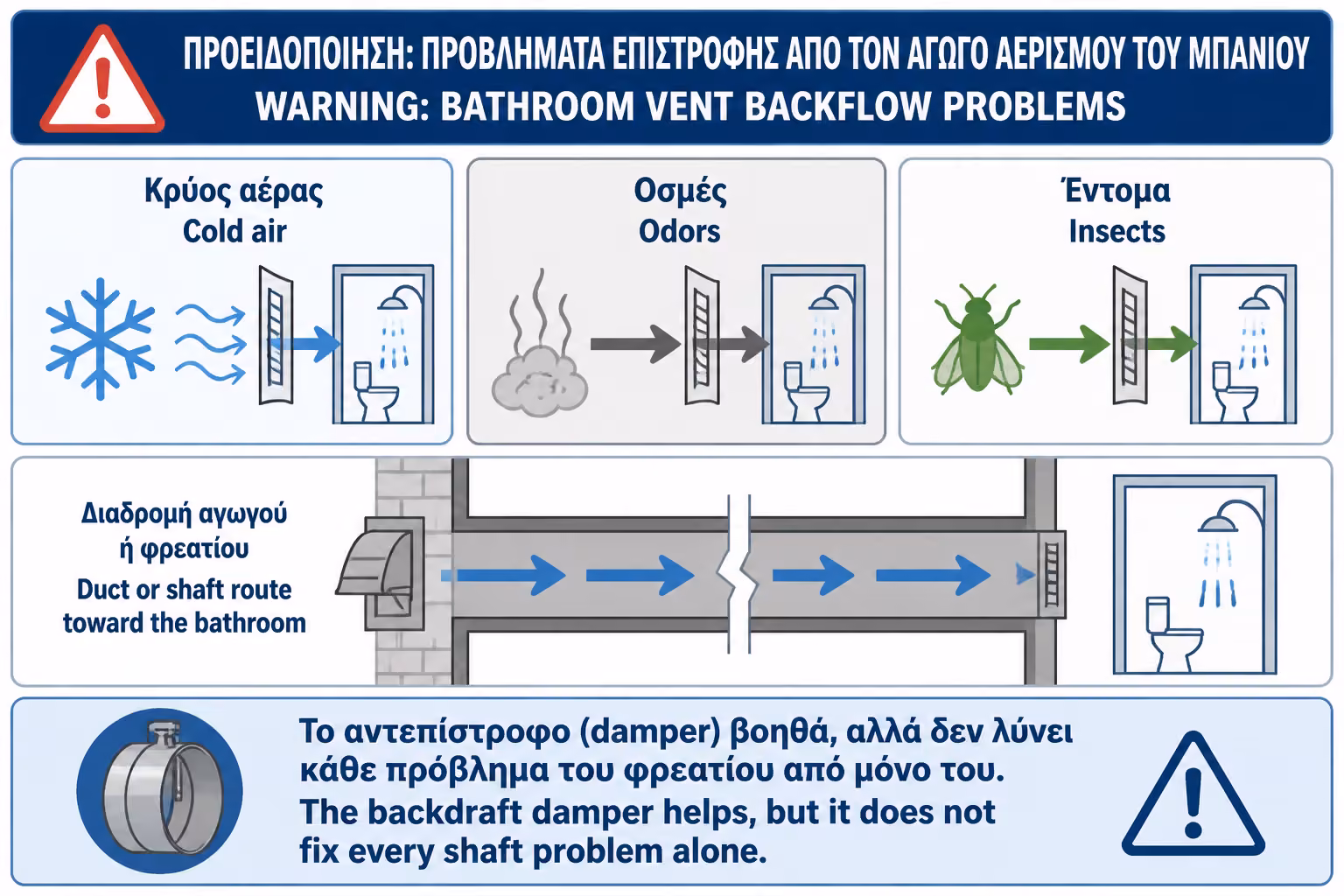 Εικονογράφηση για 4. Έντομα, σκόνη και μικροί επισκέπτες από τον αεραγωγό