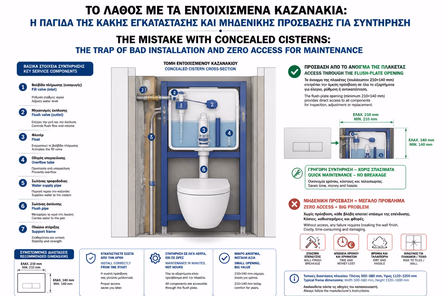 Εικονογράφηση για 2. Η Μεγάλη Παρεξήγηση: “Αφού Είναι Εντοιχιζόμενο, Δεν Χρειάζεται Πρόσβαση”