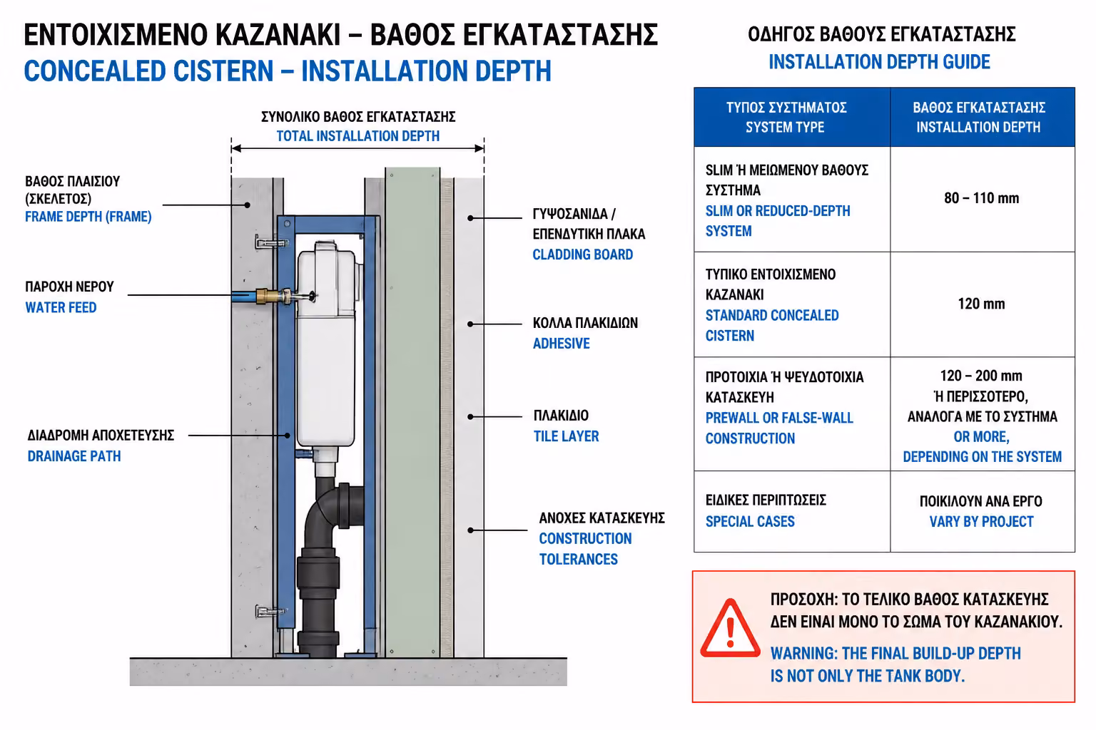Εικονογράφηση για 3. Απαιτήσεις Βάθους στον Τοίχο