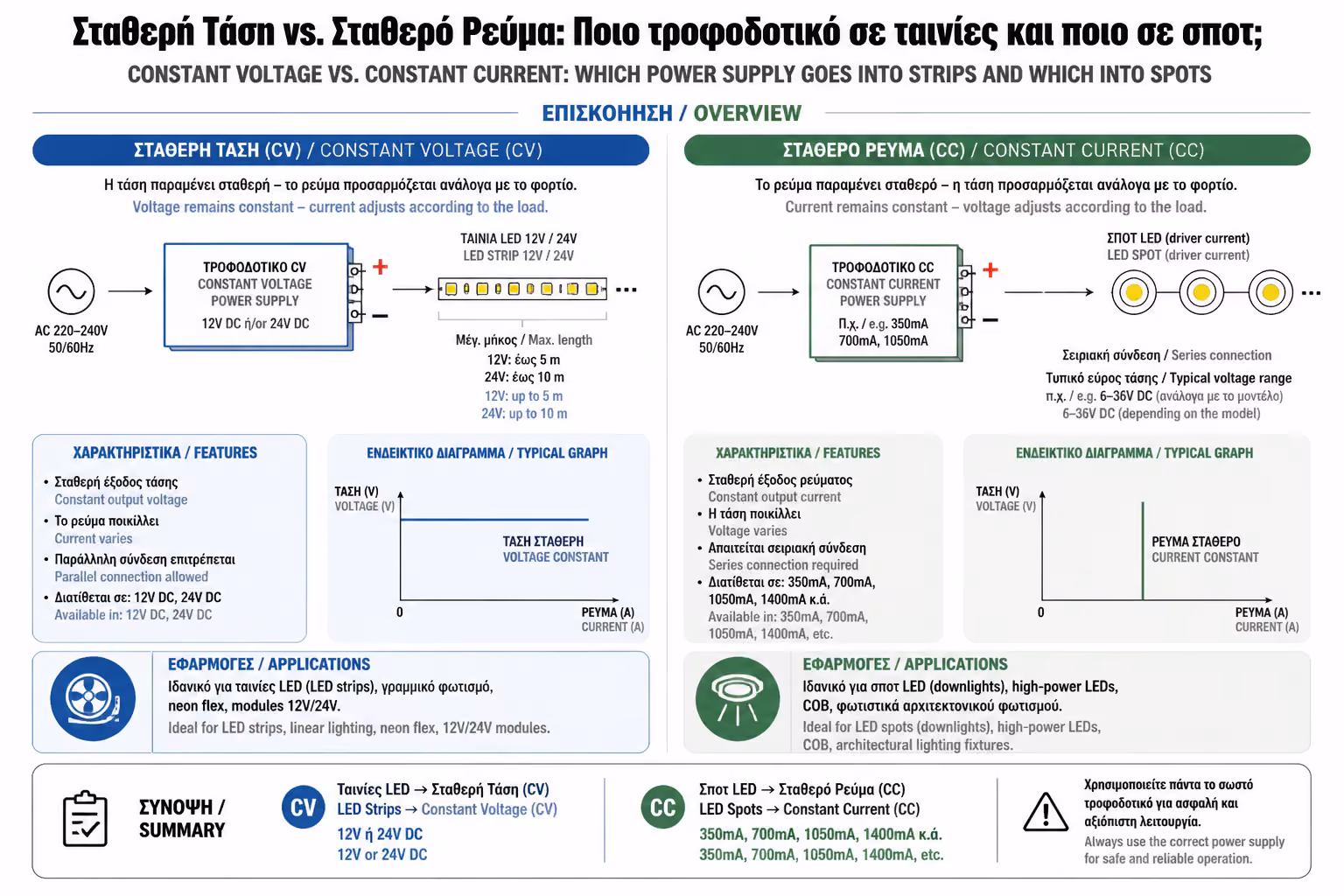 Εικονογράφηση για 1. Τροφοδοτικά Σταθερής Τάσης (Constant Voltage - CV)