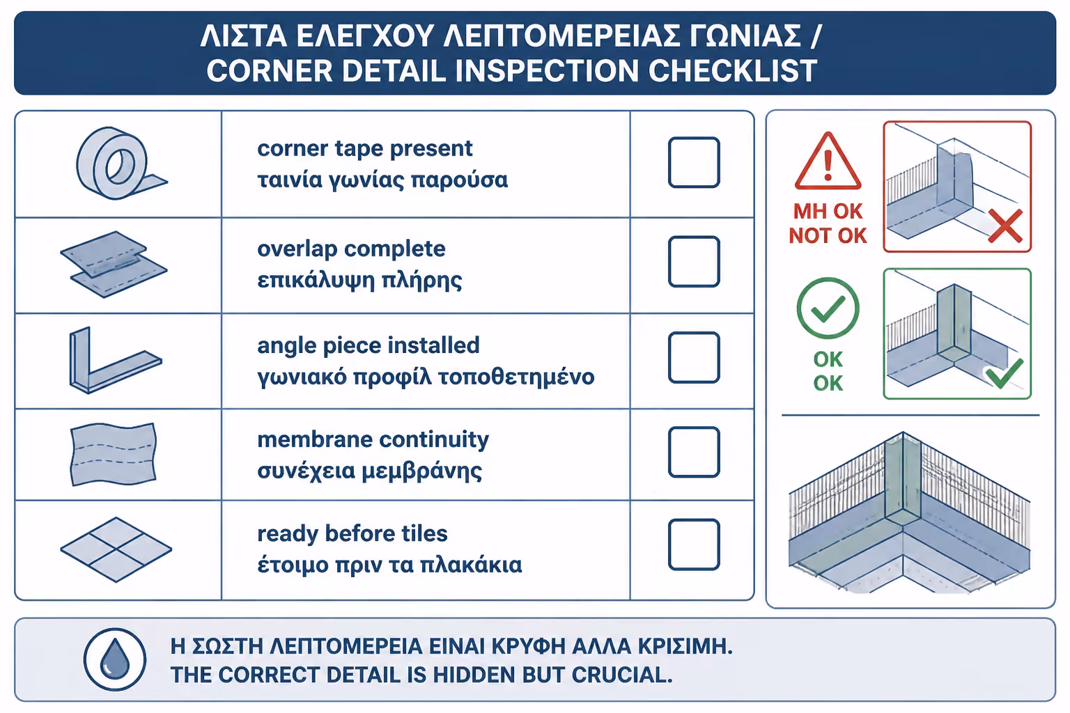 Εικονογράφηση για 18. Πρακτικό checklist πριν την πλακόστρωση