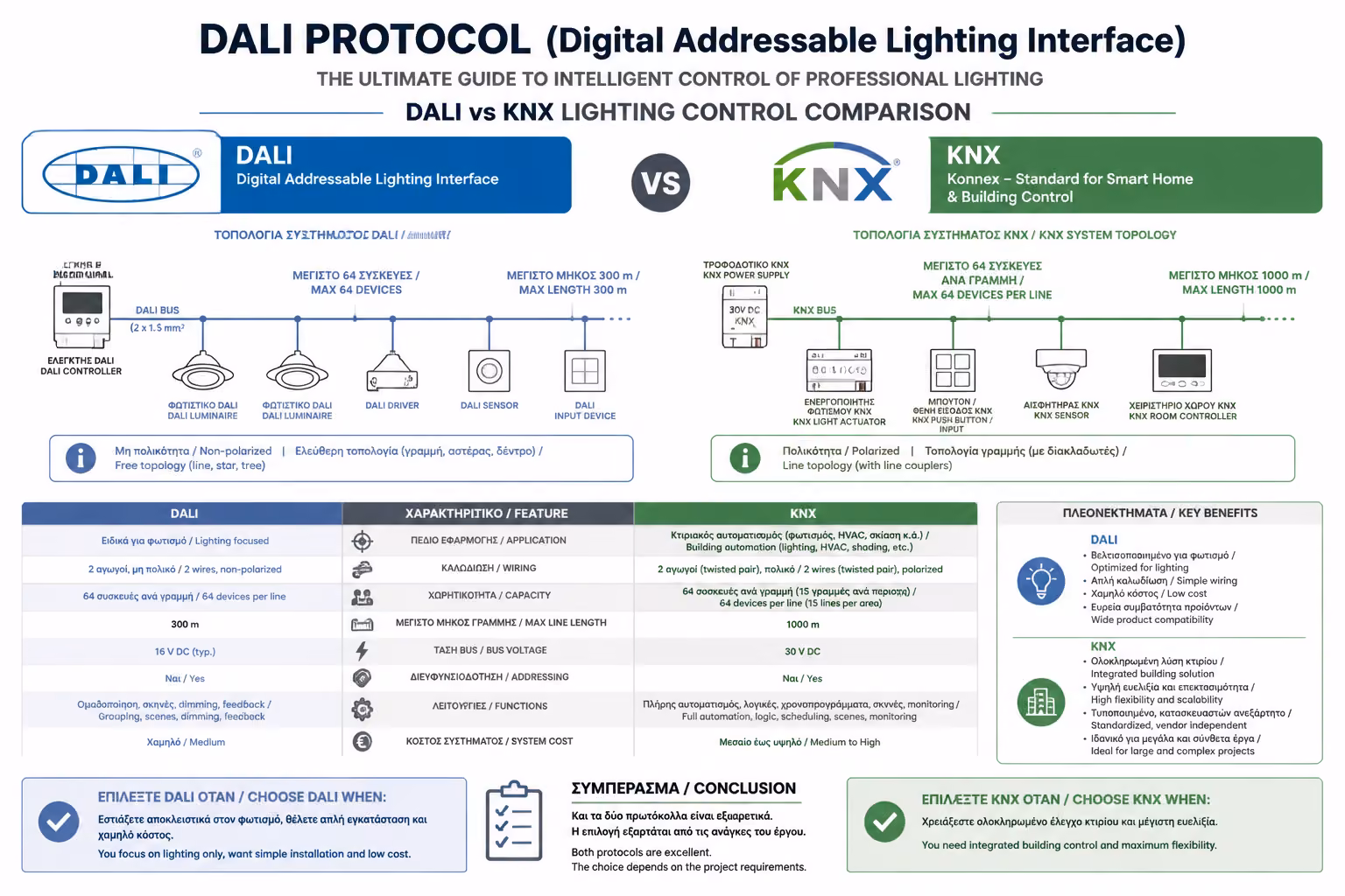 Εικονογράφηση για 4. DALI vs KNX: Ποια είναι η διαφορά;