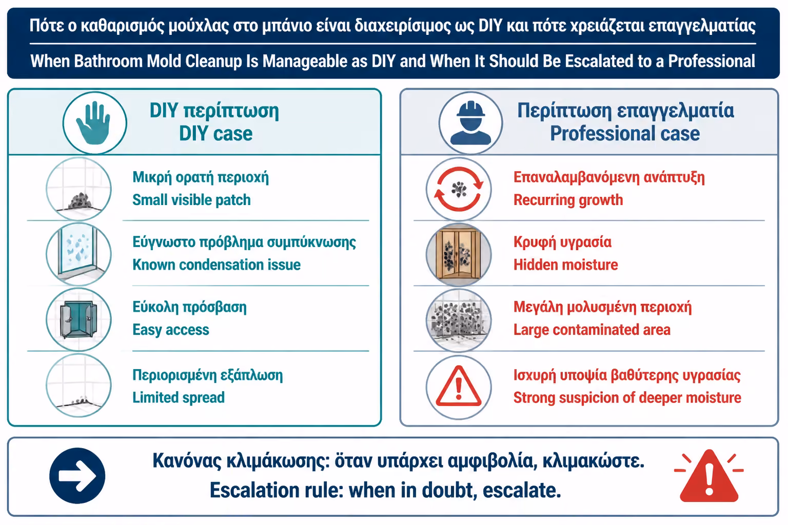 Εικονογράφηση για 3. Πότε είναι DIY και πότε θέλει επαγγελματία
