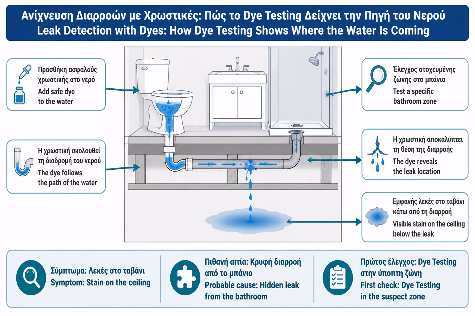 Εικονογράφηση για 1. Τι είναι το dye testing