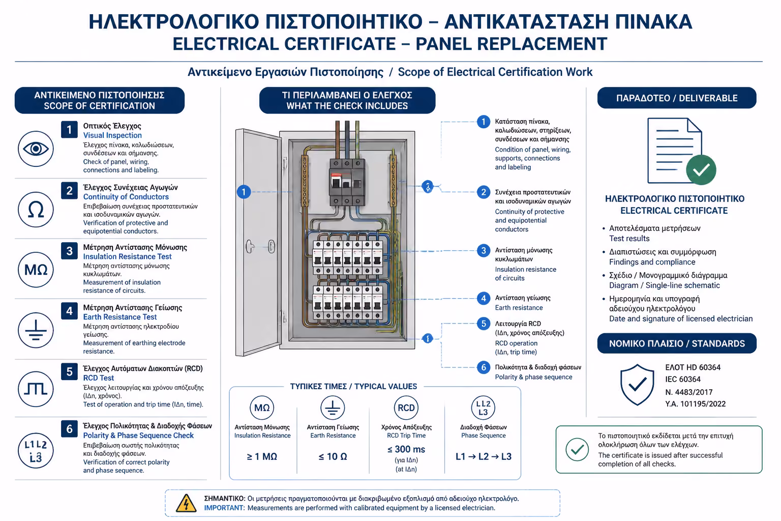 Τι περιλαμβάνει η ΥΔΕ μετά την αλλαγή πίνακα