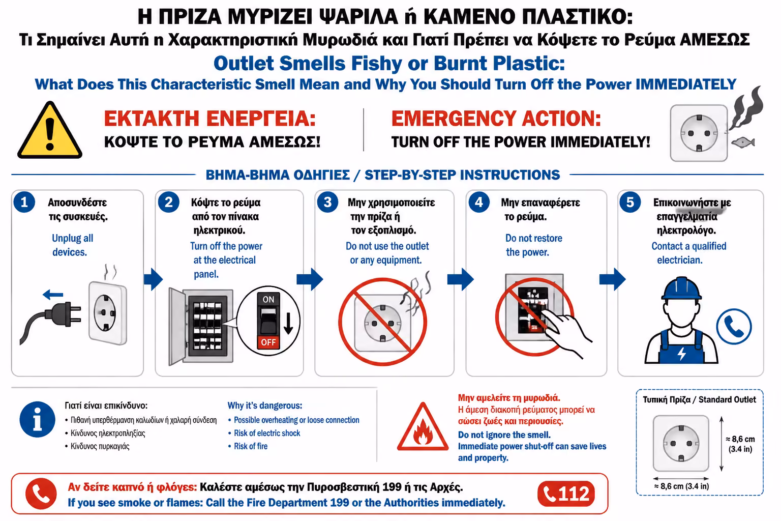 Εικονογράφηση για 3. Τι ΠΡΕΠΕΙ να κάνετε ΑΜΕΣΩΣ (Emergency Steps)