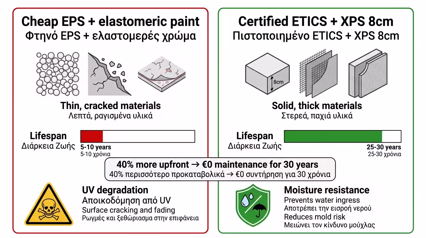 Πιστοποιημένο σύστημα ETICS - επένδυση ποιότητας