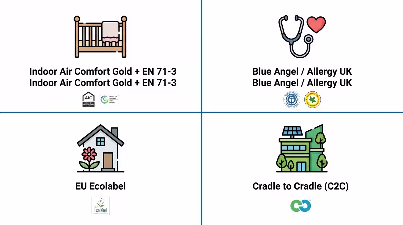 Infographic: Αντιστοίχιση πιστοποίησης σε τύπο χώρου