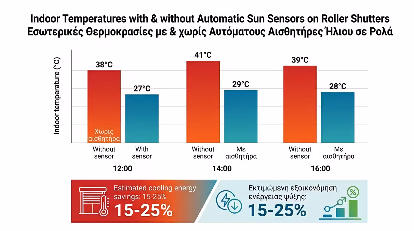 Διάγραμμα ιεραρχίας - ο αισθητήρας αέρα υπερισχύει του ήλιου