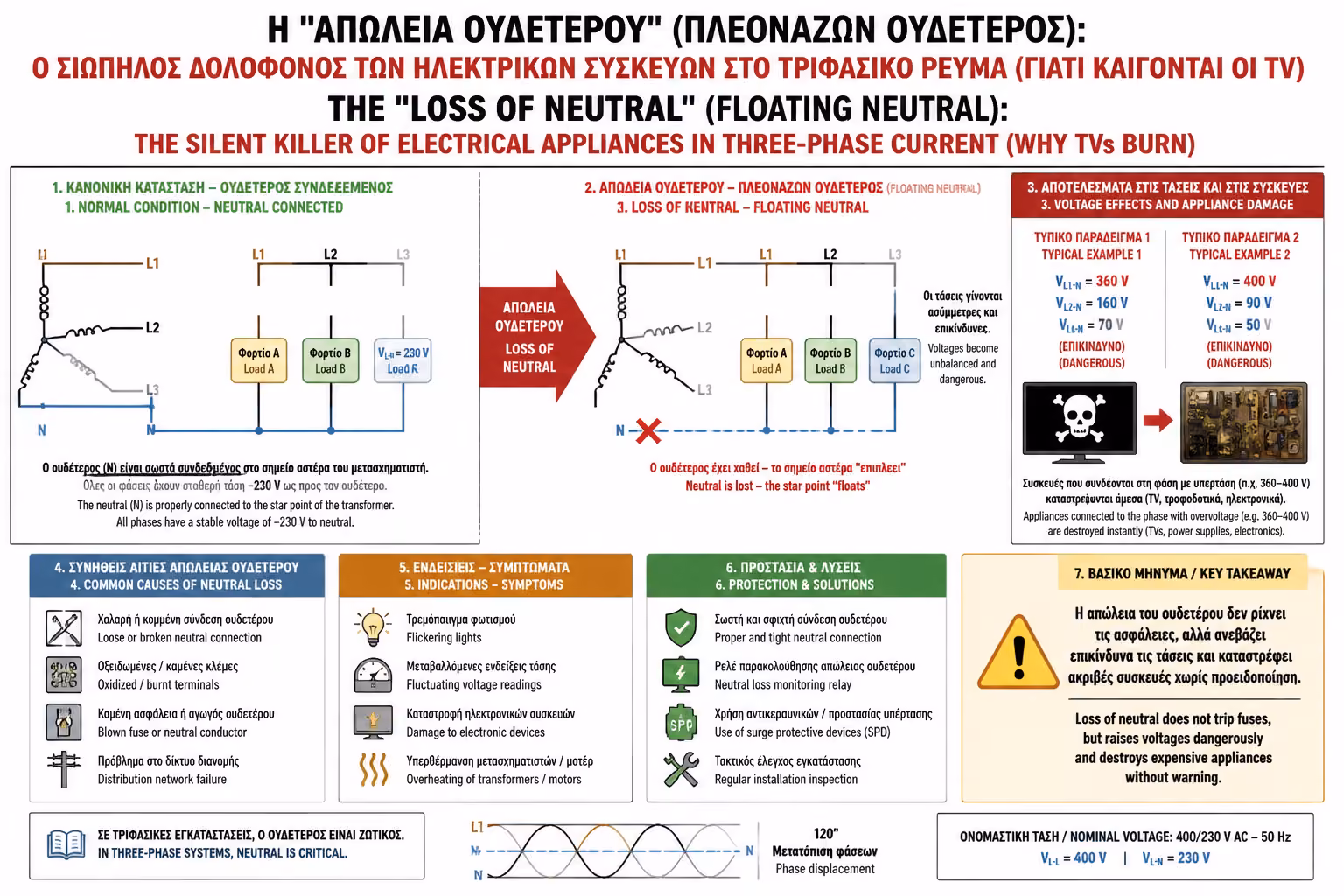 Εικονογράφηση για 2. Το Φαινόμενο της Καταστροφής (Floating Neutral)