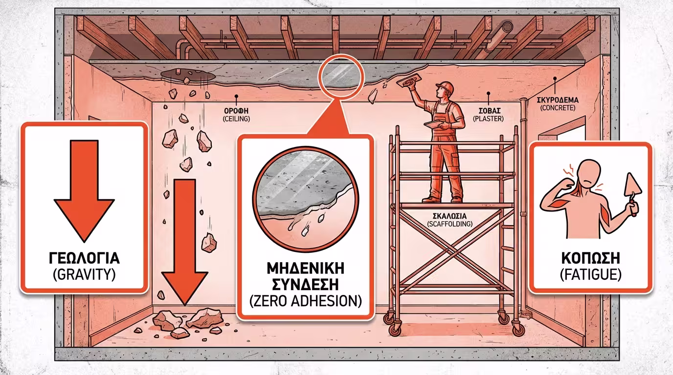 Τρεις παράγοντες δυσκολίας: βαρύτητα, λεία πρόσφυση, σωματική κούραση