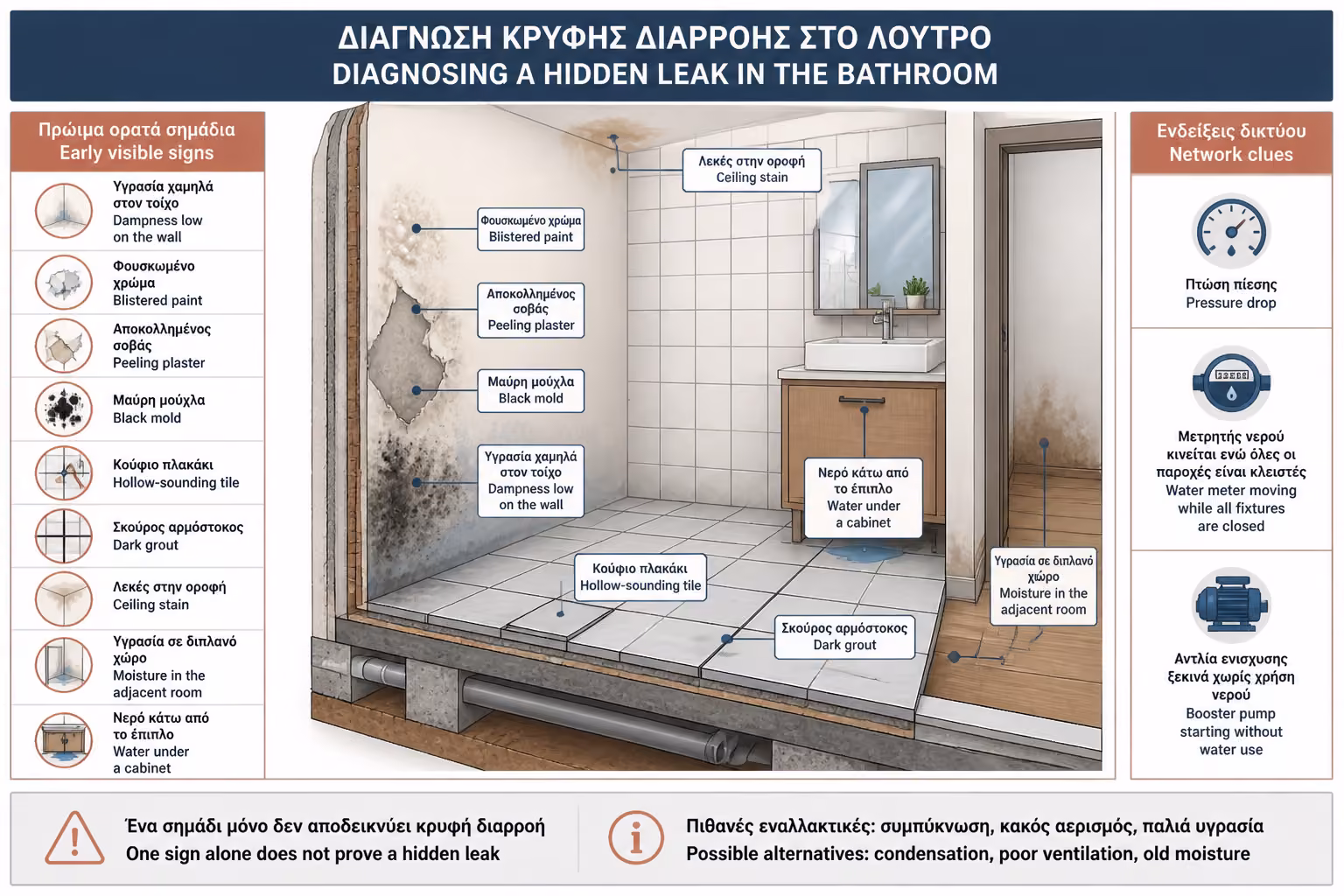 Εικονογράφηση για 2. Πρώτα Σημάδια Κρυφής Διαρροής