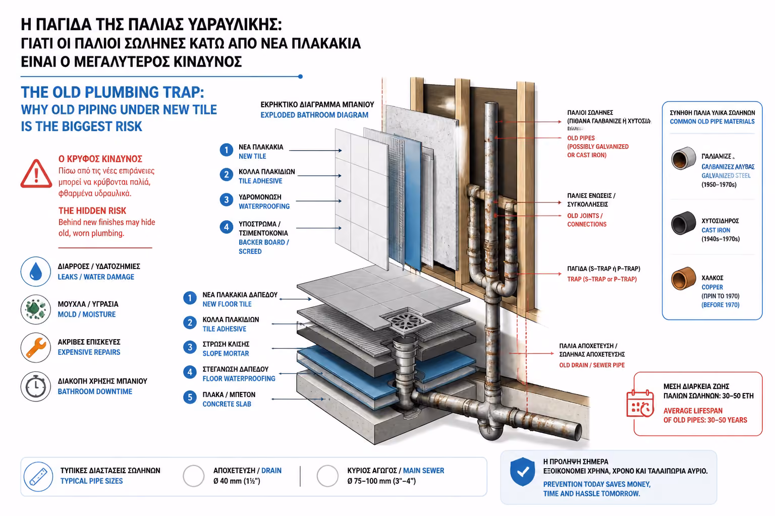 Εικονογράφηση για 1. Γιατί τα Υδραυλικά Είναι το Πιο “Αόρατο” Κομμάτι της Ανακαίνισης