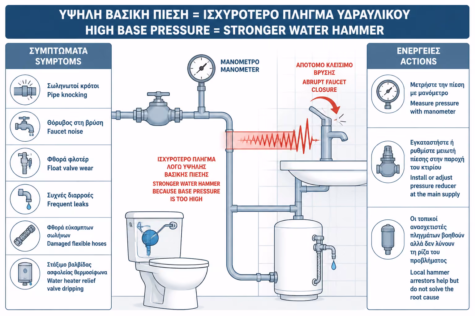 Εικονογράφηση για 6. Υπερβολική Πίεση Νερού