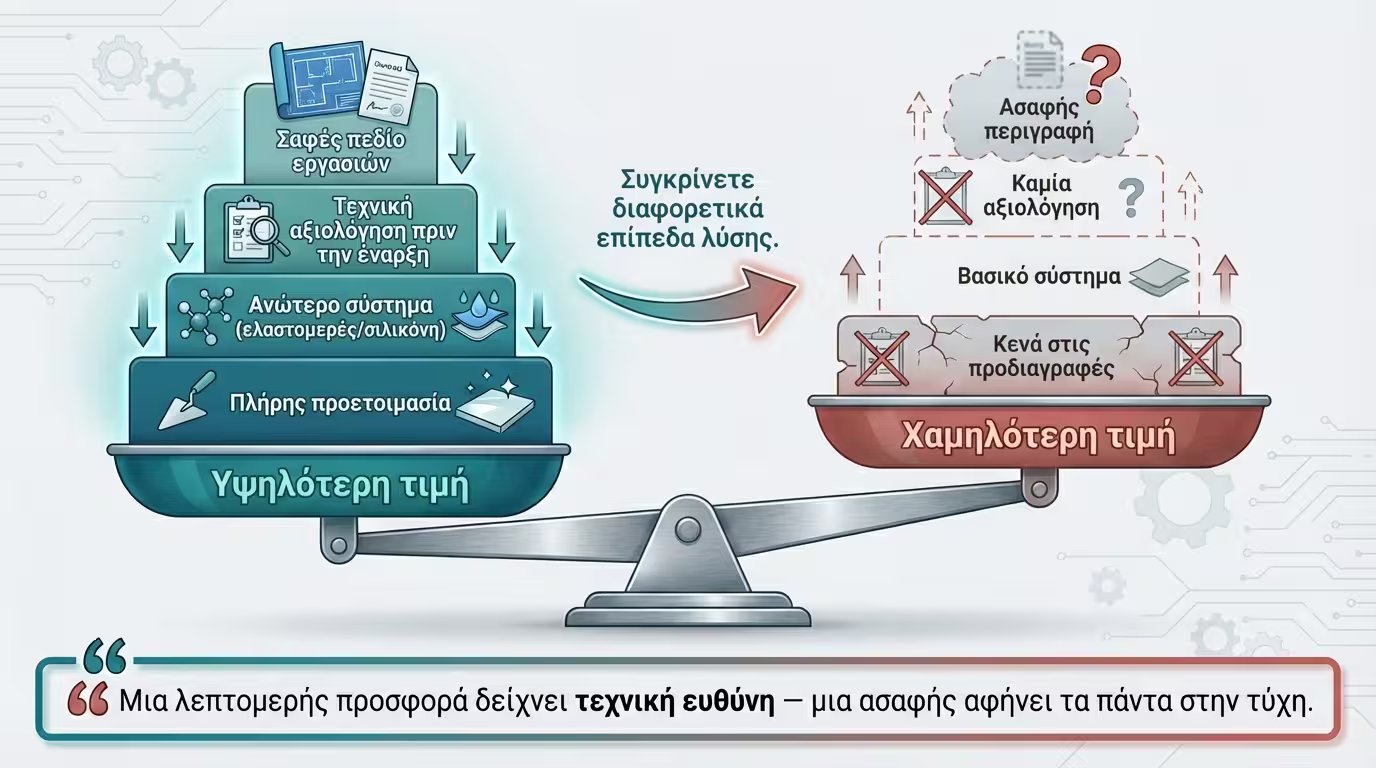 Ζυγαριά: υψηλότερη τιμή με πλήρη σύστημα vs χαμηλή τιμή με κενά