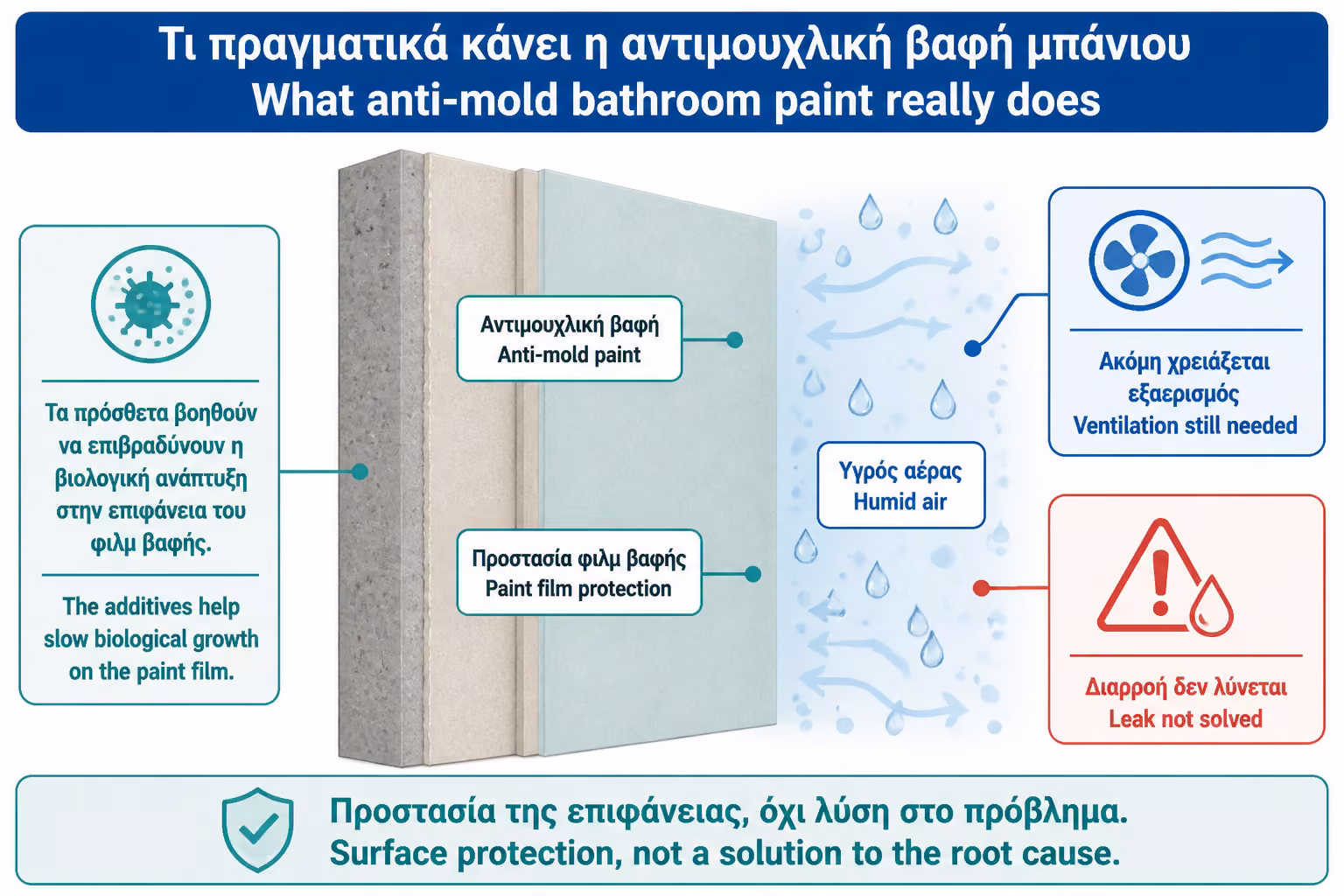 Εικονογράφηση για 1. Τι είναι πραγματικά το αντιμουχλικό χρώμα