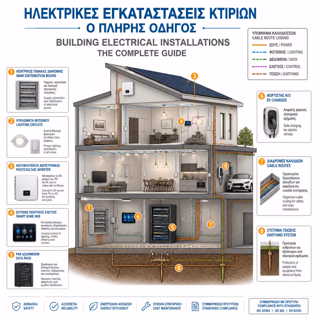 Κεντρικός οδηγός ηλεκτρολογικών εγκαταστάσεων κατοικίας και κτιρίου