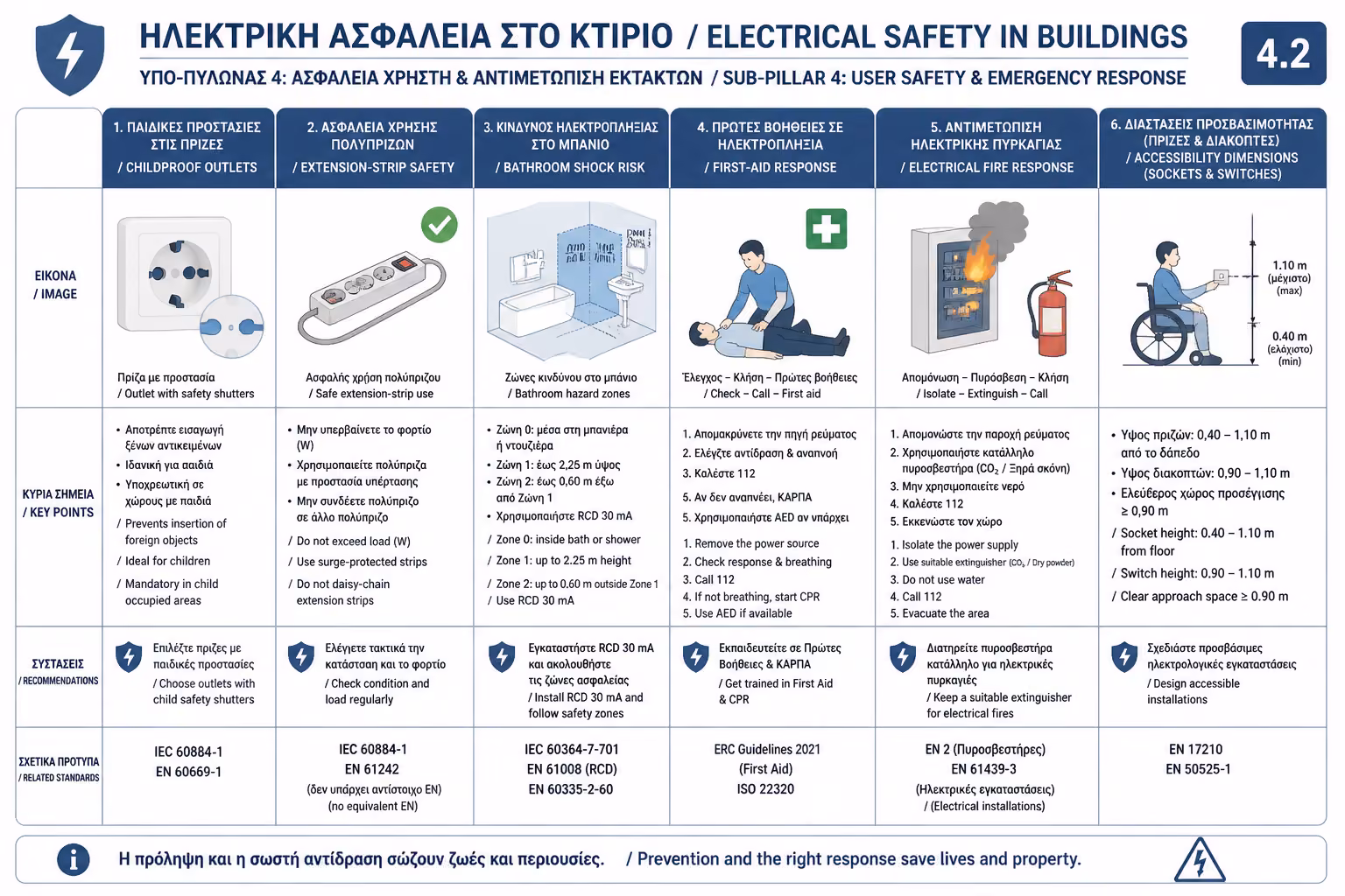 Ινφογκράφικ για την ενότητα Ασφάλεια Χρηστών & Εργονομία