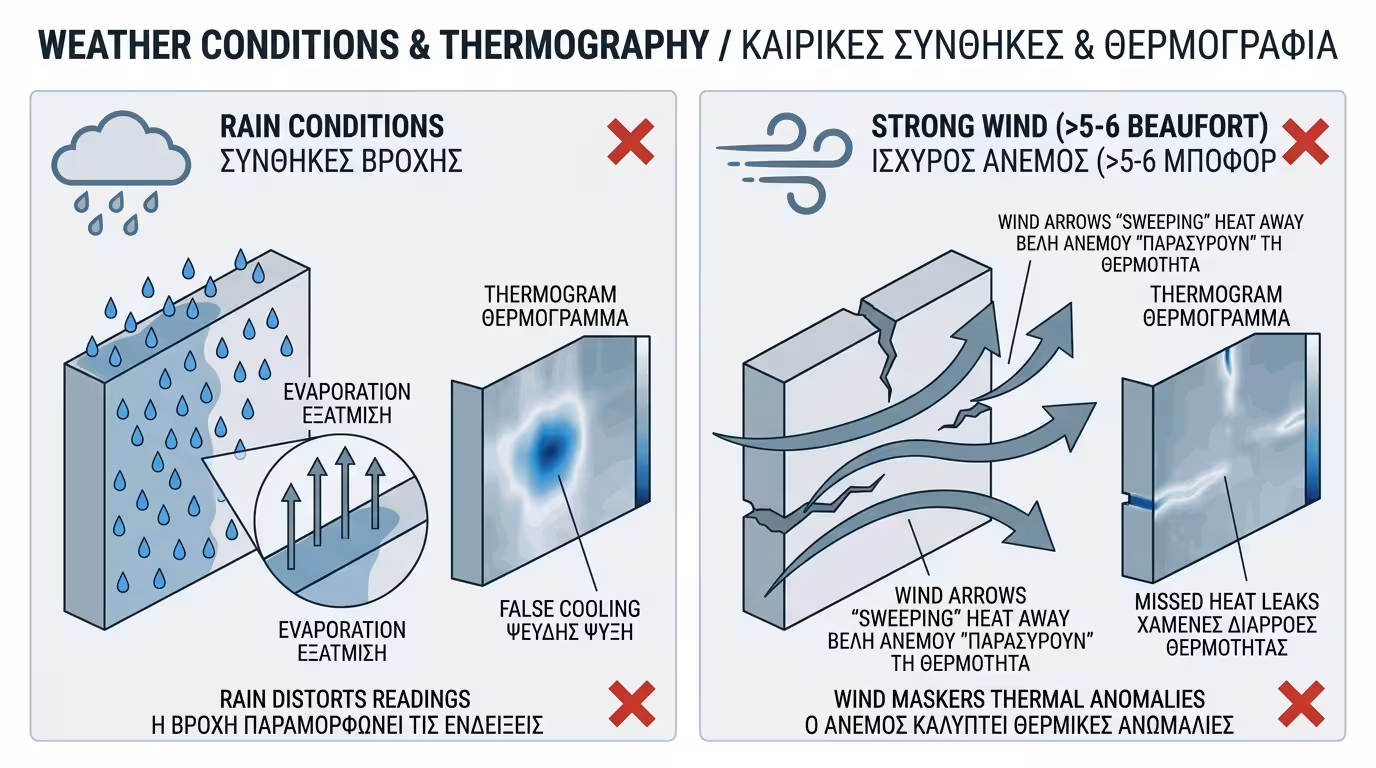 Χωρίς βροχή, χωρίς δυνατό άνεμο - «ήσυχος» καιρός