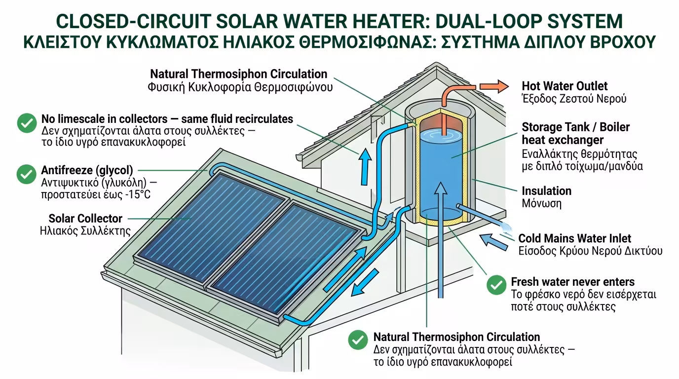 Κλειστό κύκλωμα - αντιψυκτικό, εναλλάκτης