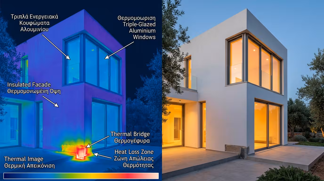Ενεργειακή απόδοση κουφωμάτων - U-values, αεροστεγανότητα, Passive House