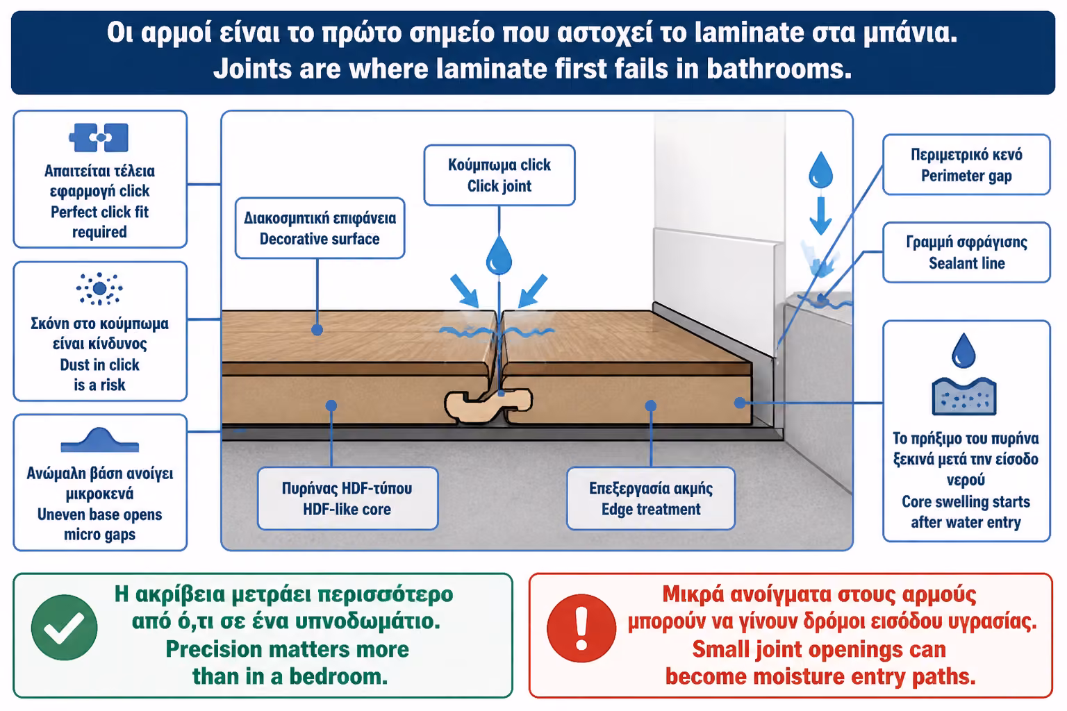 Εικονογράφηση για 4. Γιατί οι αρμοί είναι το πιο κρίσιμο σημείο