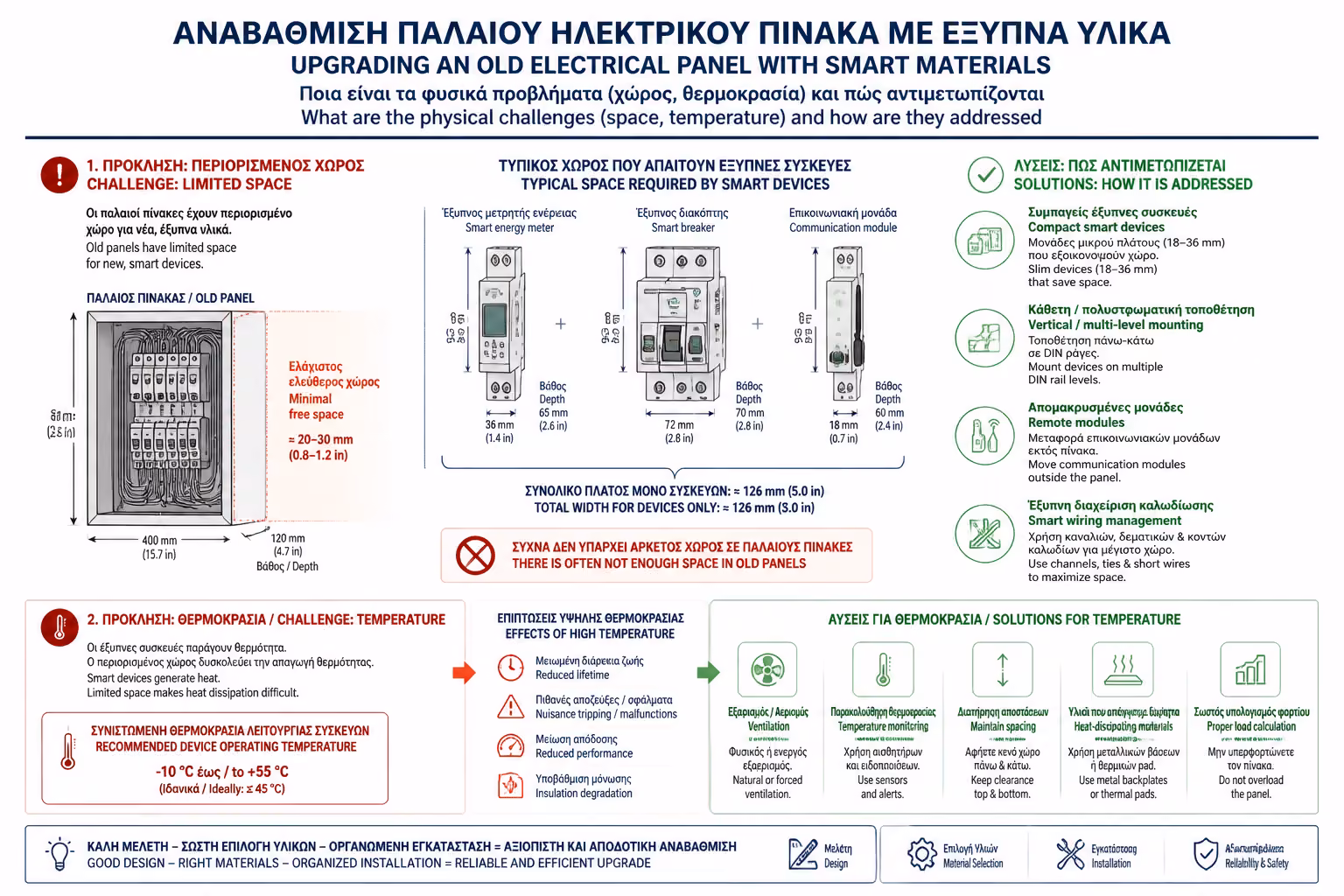 Εικονογράφηση για 2. Πρόκληση 1η: Η Έλλειψη Χώρου (Κενές Θέσεις DIN)