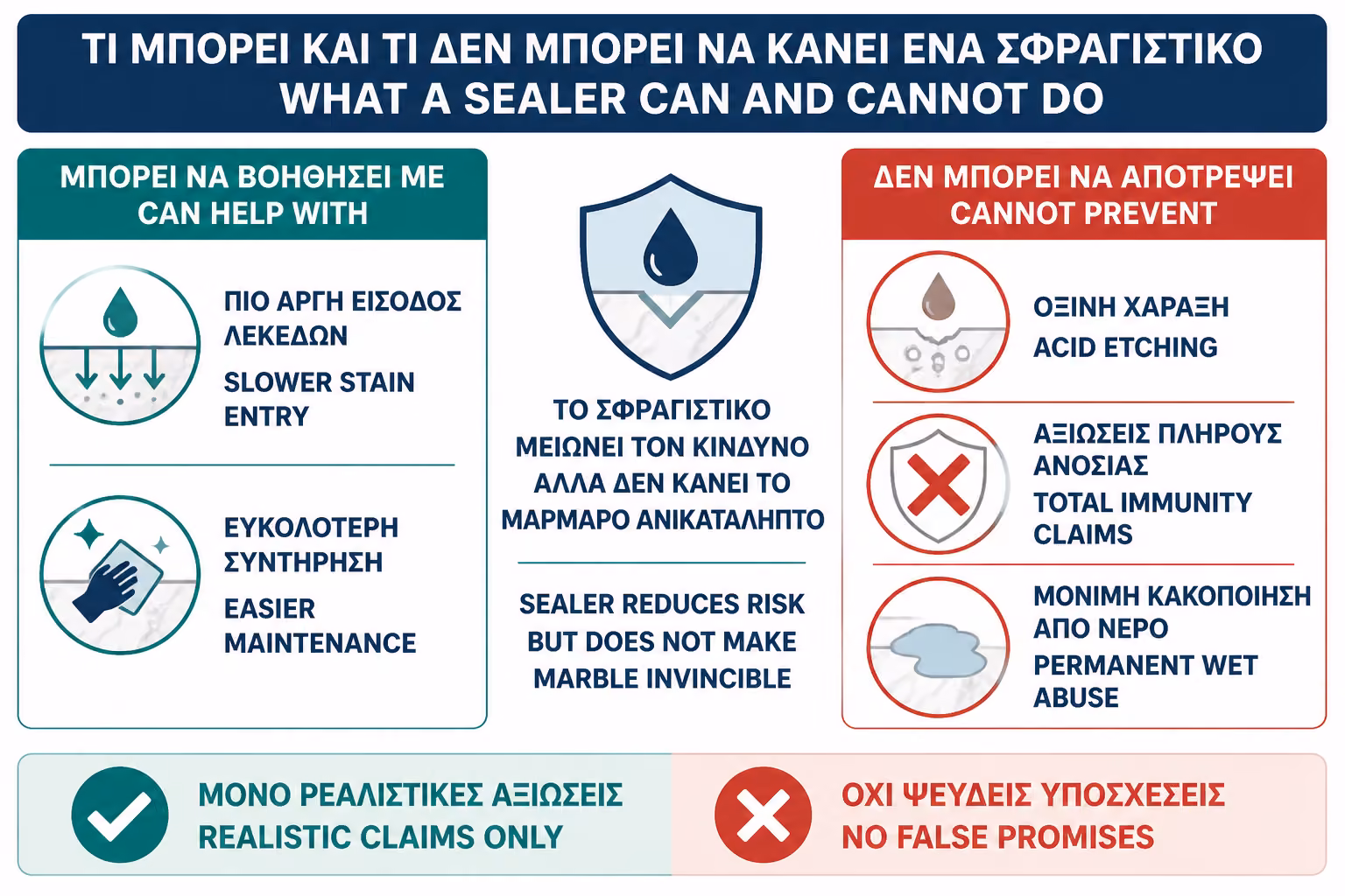 Εικονογράφηση για 5. Sealers: τι κάνουν και τι δεν κάνουν