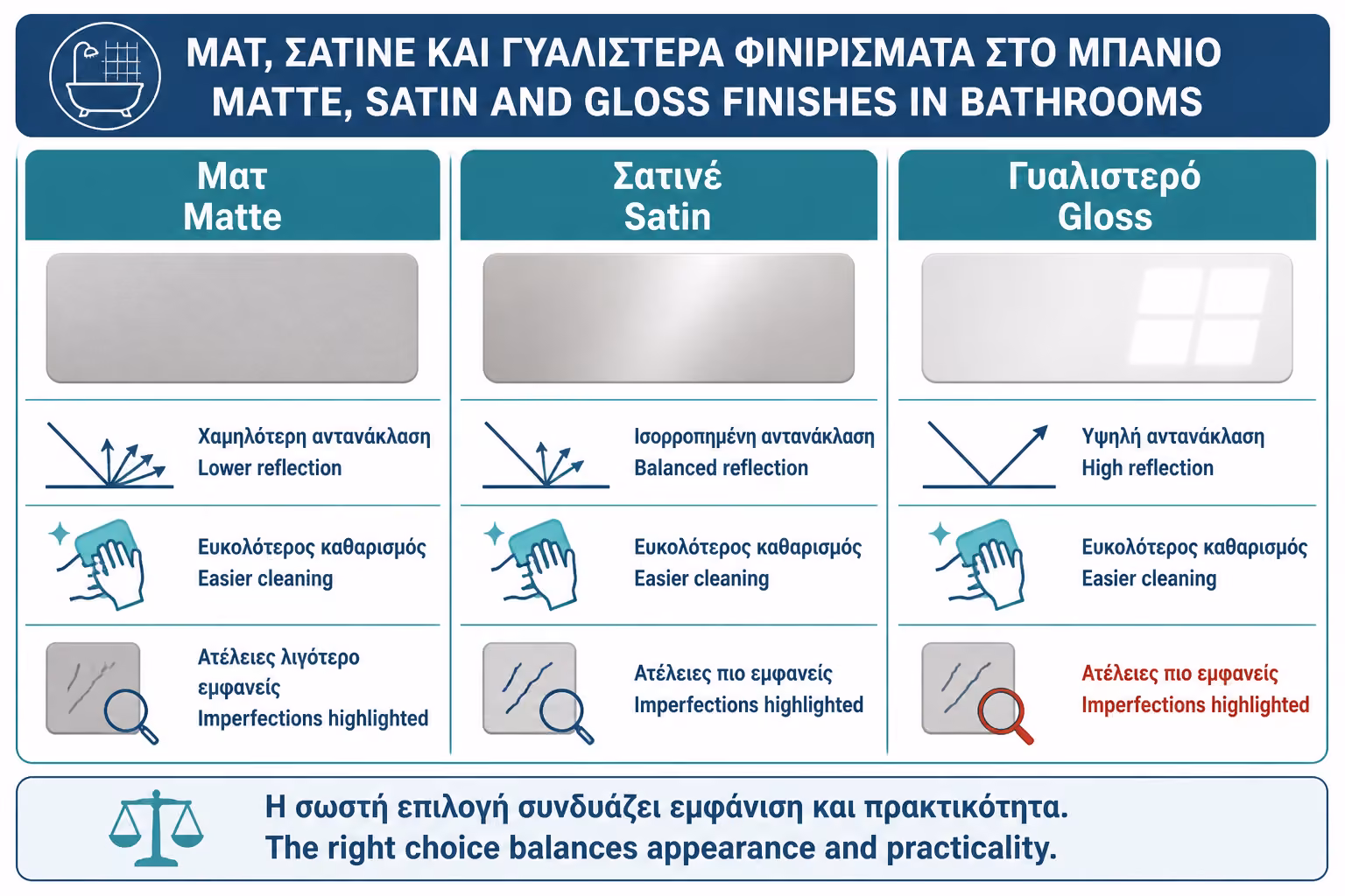 Εικονογράφηση για 1. Τι σημαίνει φινίρισμα ή γυαλάδα χρώματος