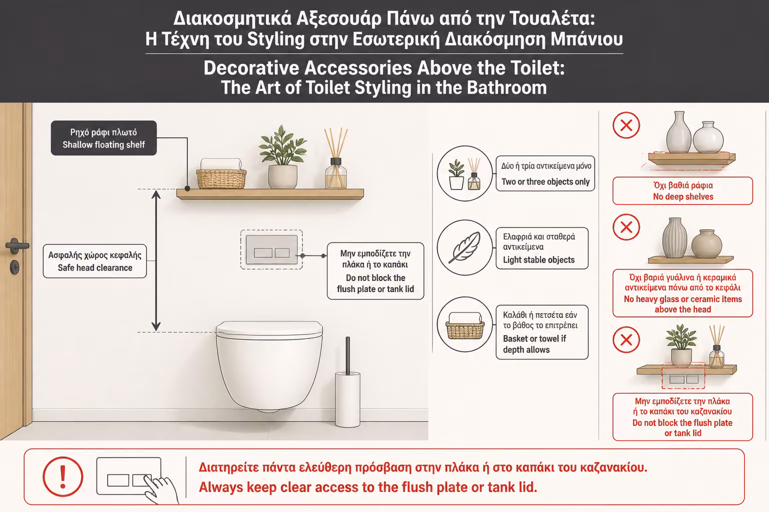 Εικονογράφηση για 6. Ράφι πάνω από τη λεκάνη: η πιο πρακτική λύση