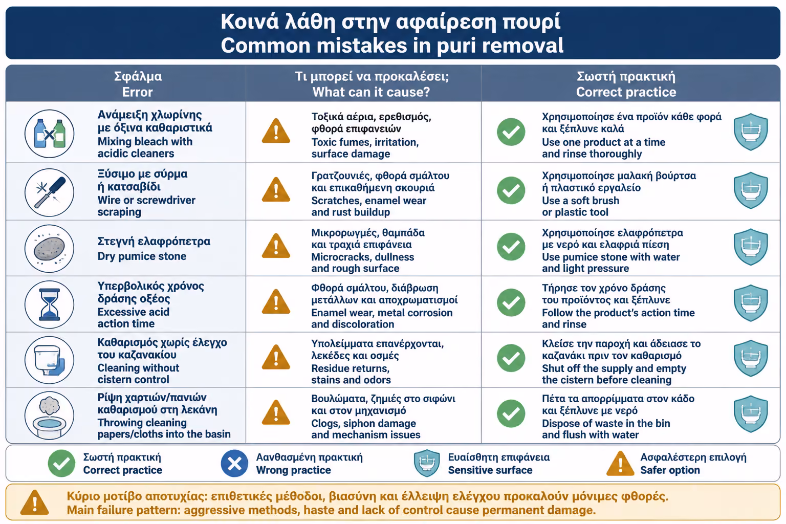 Εικονογράφηση για 17. Συχνά λάθη στην αφαίρεση πουρί