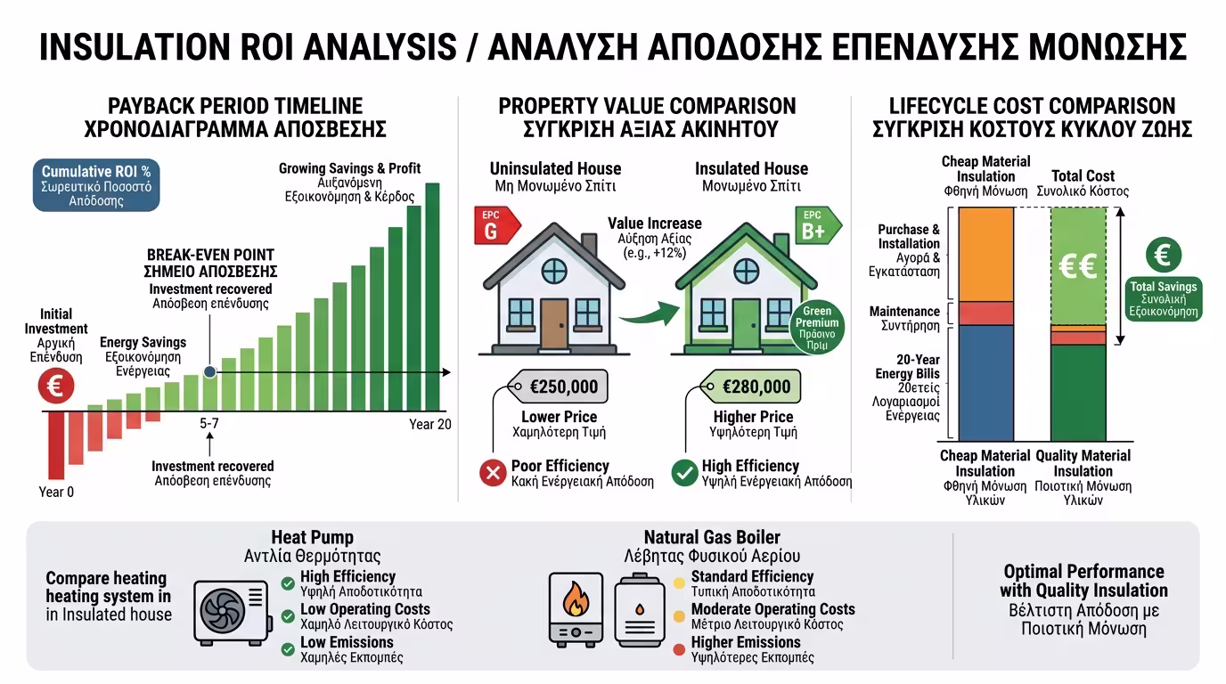 Οικονομική ανάλυση και απόδοση επένδυσης μόνωσης