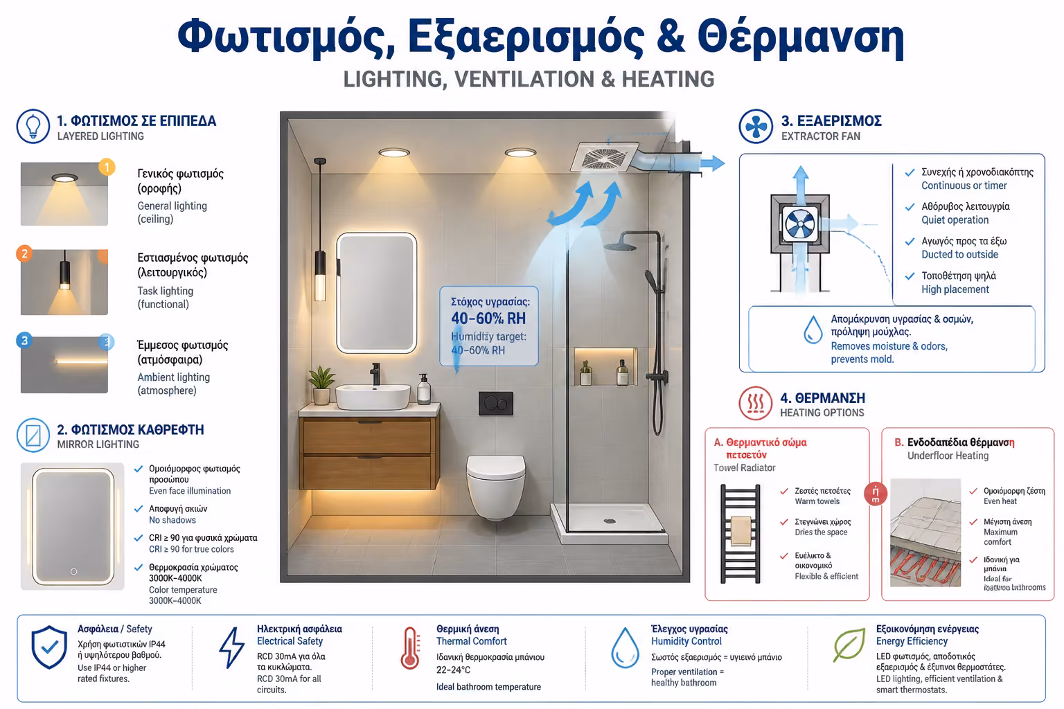 Φωτισμός, Εξαερισμός & Θέρμανση
