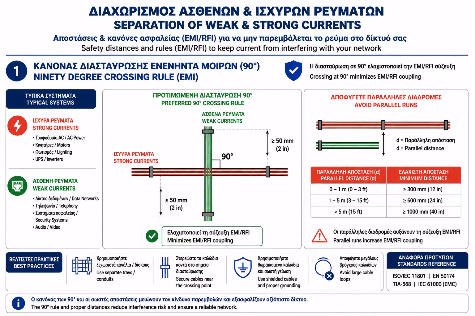 Εικονογράφηση για 3. Ο Κανόνας των 90 Μοιρών (Κάθετες Διασταυρώσεις)
