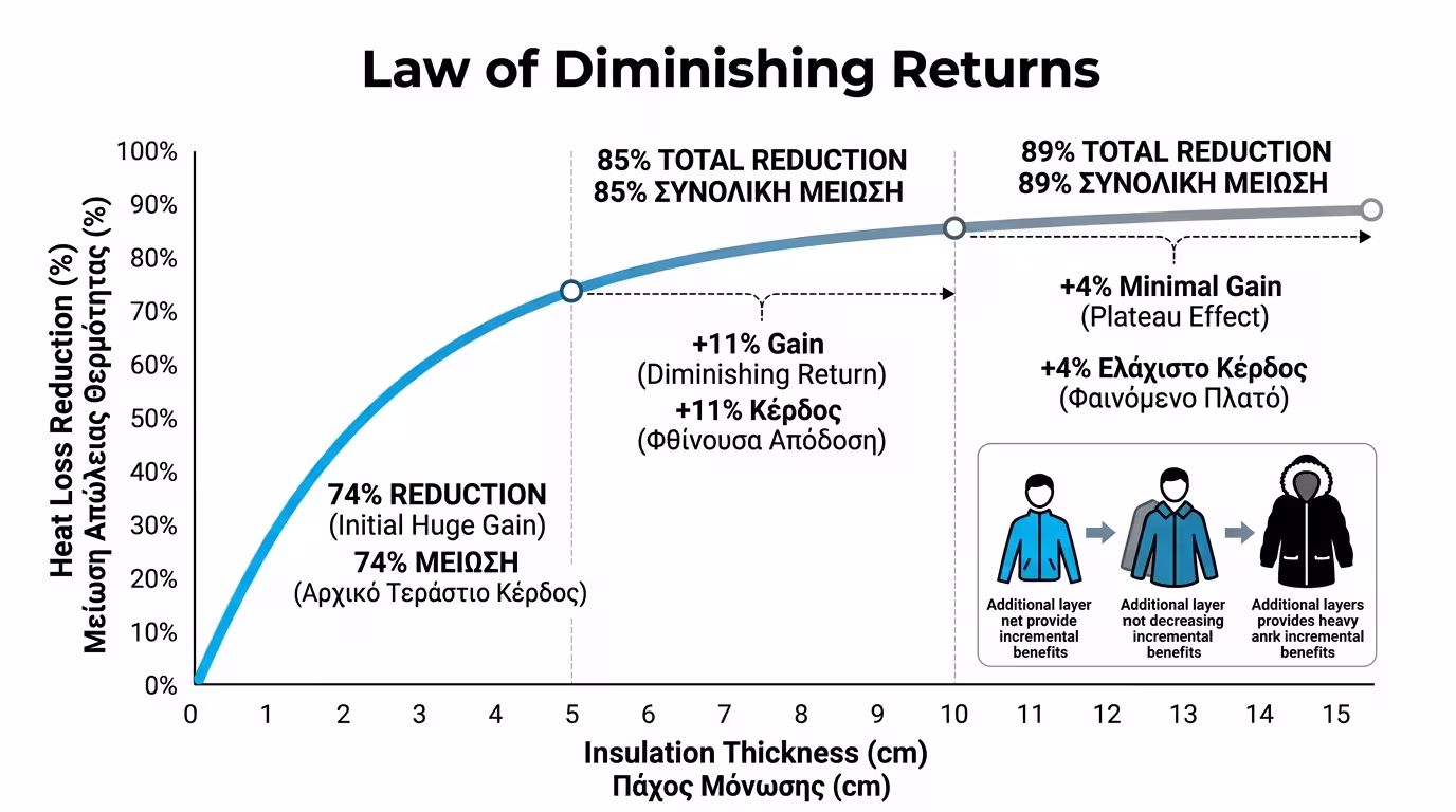 Γράφημα φθίνουσας απόδοσης μόνωσης
